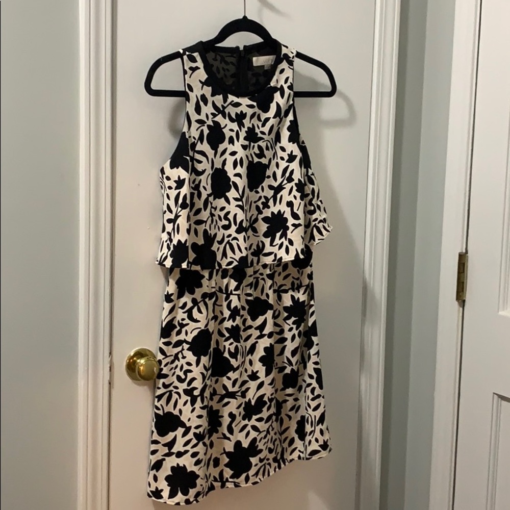Black floral dress
